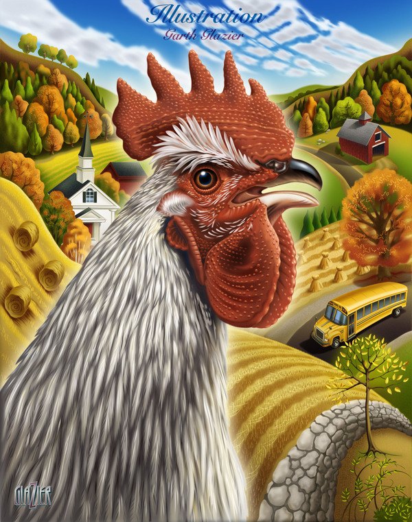 animals illustrated-美国密歇根州garth glazier插画师动物作品