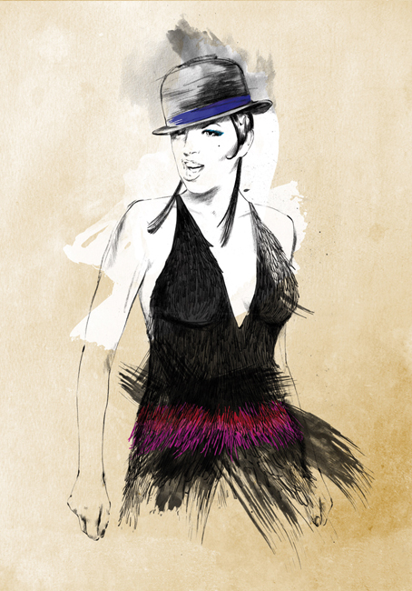 女性时装插画---酷图编号4