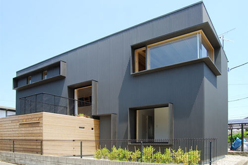 日本仙台-矩形框结构镀锌钢板房屋---酷图编号965234