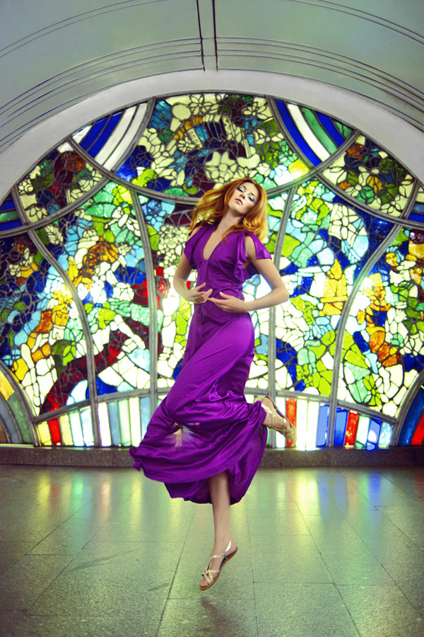 莫斯科地铁-人像漂浮艺术---酷图编号5