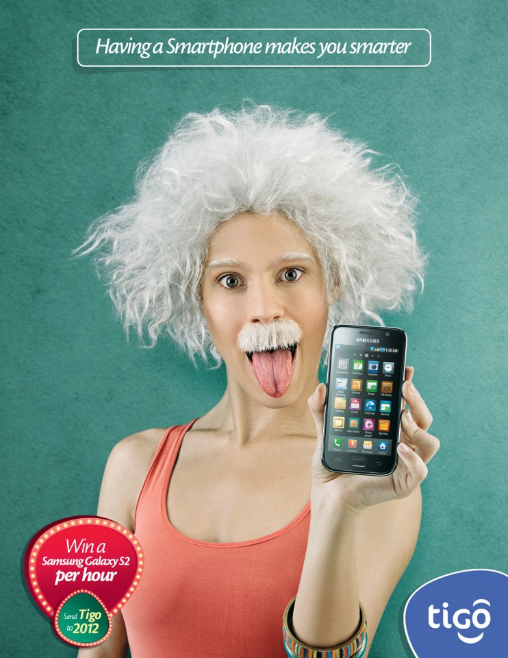 爱因斯坦-Tigo手机平面广告---酷图编号2