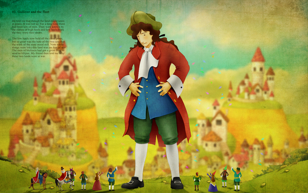 格列佛游记插画