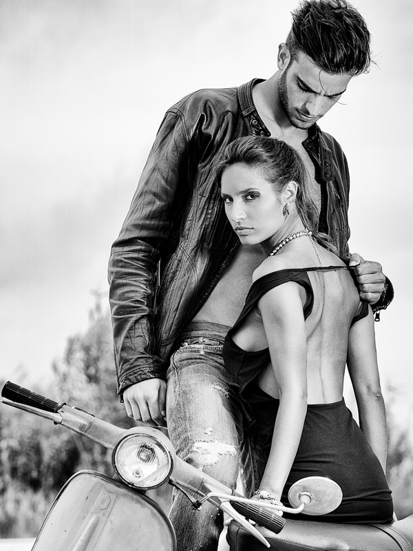 情侣时装黑白人像-葡萄牙莱里亚Eurico Cordeiro摄影师作品图片