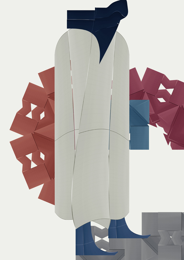 fabric cuts叠片纸张时装---酷图编号10