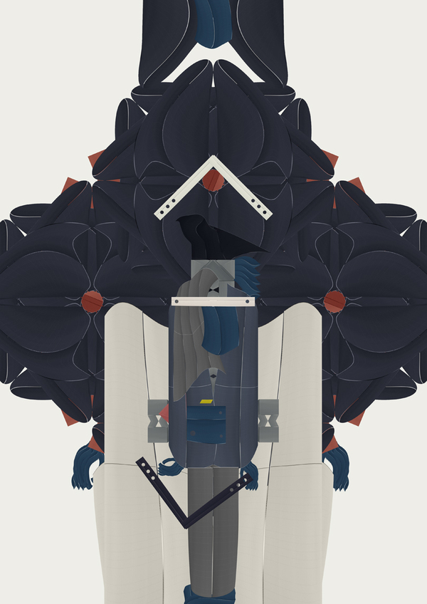 fabric cuts叠片纸张时装---酷图编号8