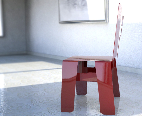 Sheet metal chair钣金椅-澳大利亚墨尔本Brandon Liew工业设计师作品---酷图编号2