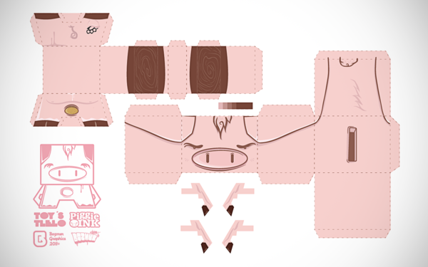 Piggie Oink纸盒猪娃娃玩具---酷图编号8