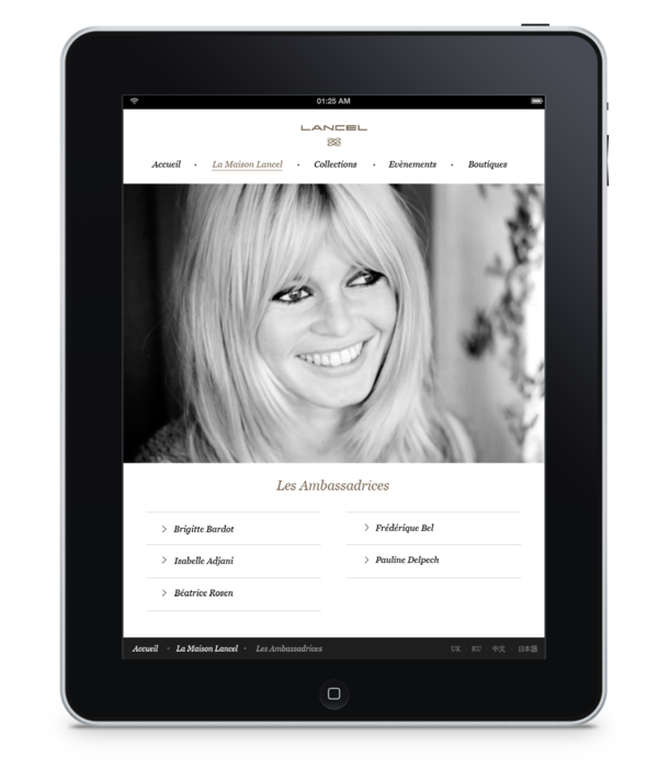 iPad上的Lancel品牌包网站---酷图编号6
