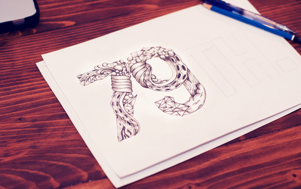 手工绘制的79标志---酷图编号11