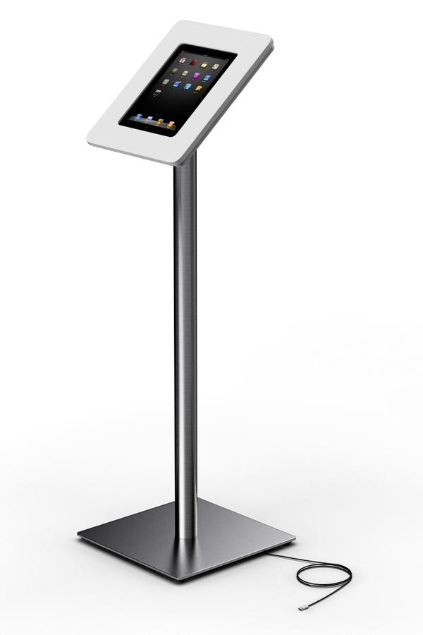 扭曲的iPad平板电脑展示台图片