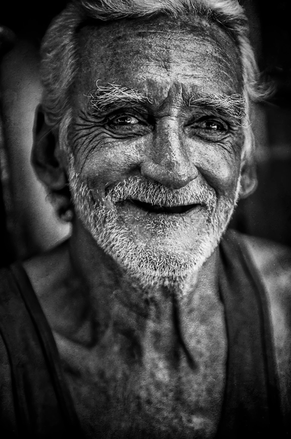 cuba 2012-美国cesar augusto摄影师黑白居民人物肖像