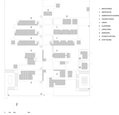 摩洛哥沙漠墙壁附近的镇学校建筑设计---酷图编号19