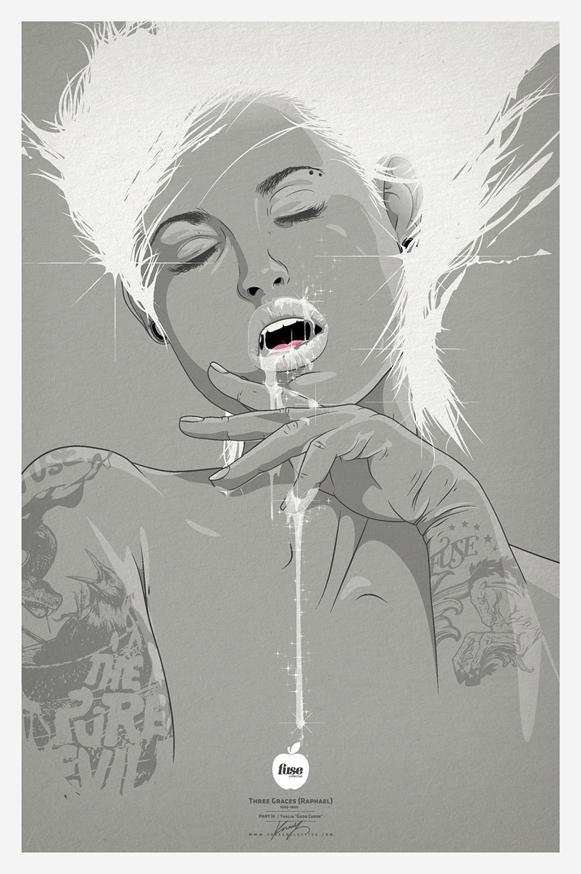 The Three Graces-波兰罗兹Adrian Knopik随笔插画欣赏---酷图编号3