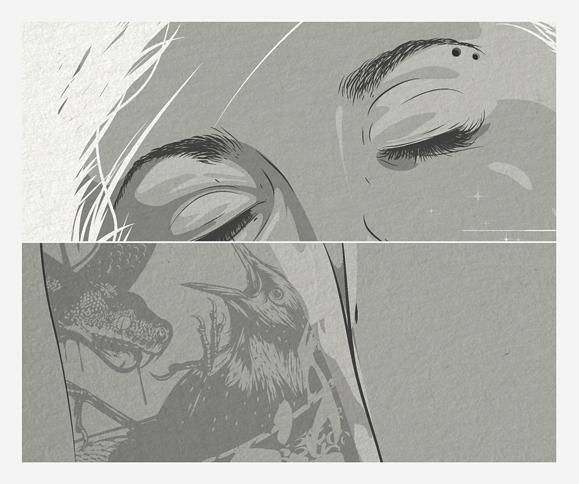 The Three Graces-波兰罗兹Adrian Knopik随笔插画欣赏---酷图编号1