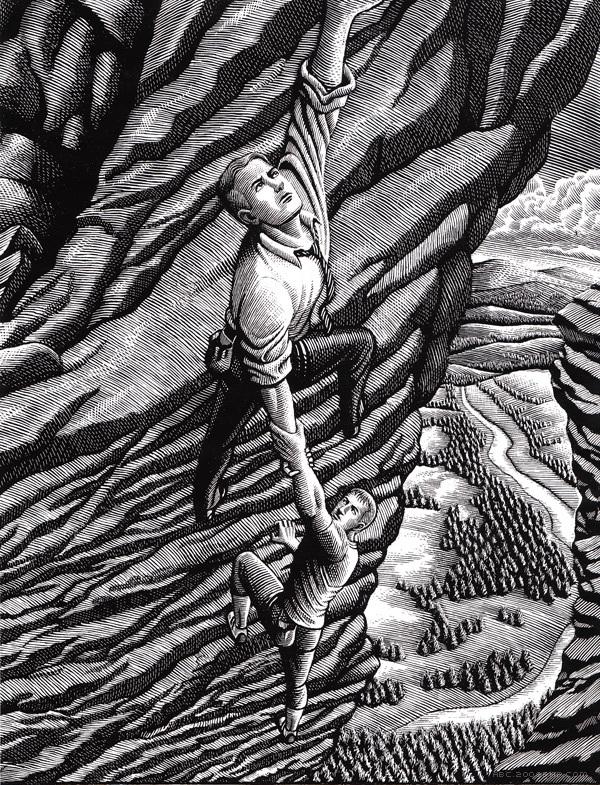 Black and White黑与白插画-美国插画师Douglas Smith作品---酷图编号10