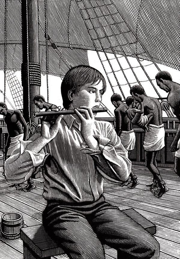 Black and White黑与白插画-美国插画师Douglas Smith作品---酷图编号6