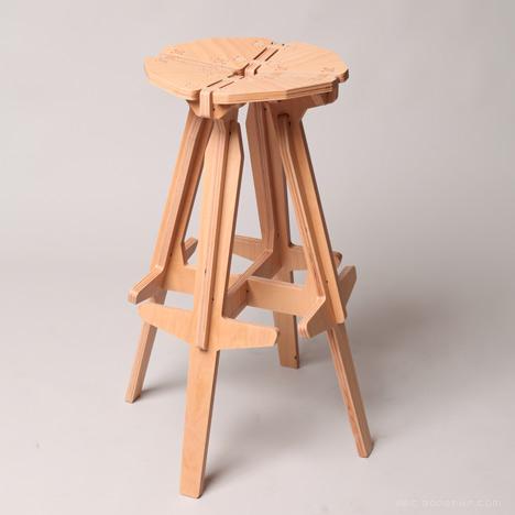 产品设计师Konstantin Achkov-平板家具插槽包装-椅子凳子---酷图编号3