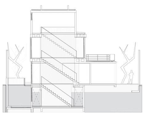墨西哥城直线玻璃和混凝土块重叠房子建筑---酷图编号26