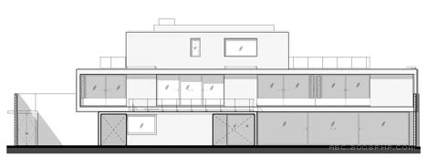 墨西哥城直线玻璃和混凝土块重叠房子建筑---酷图编号24