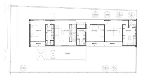 墨西哥城直线玻璃和混凝土块重叠房子建筑---酷图编号20