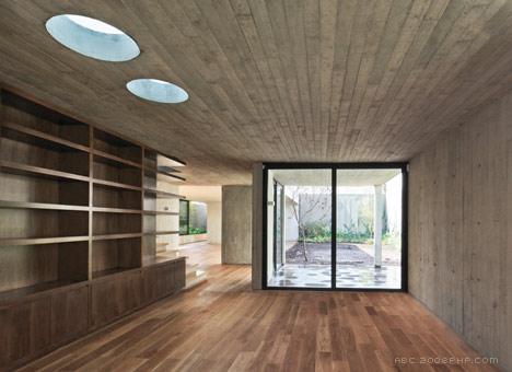 墨西哥城直线玻璃和混凝土块重叠房子建筑---酷图编号15