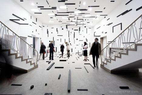 全黑色的地板墙壁和天花板---酷图编号999523