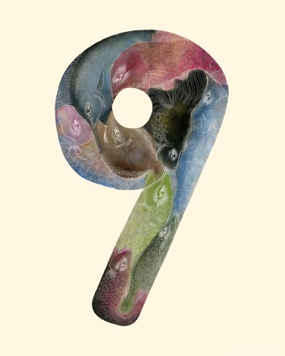 捉迷藏-动物形体象形阿拉伯数字插画-来自纽约插画师Yohey Horishita作品,这是我的儿童图画书系列,它是数字拼图,旨在为孩子们学习如何计算各种动物有趣和令人兴奋的方式。---酷图编号1003960