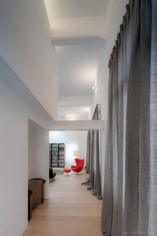 意大利老工业大厦里面的私人住宅空间室内设计欣赏--BoA工作室作品---酷图编号1005235