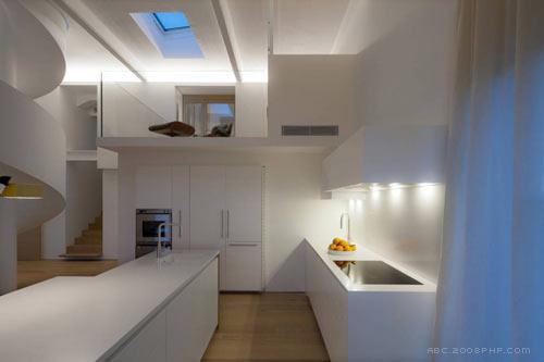 意大利老工业大厦里面的私人住宅空间室内设计欣赏--BoA工作室作品---酷图编号1005239