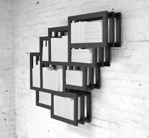 正方形和长方形交替的框架墙式货架-Gerard de Hoop设计师作品---酷图编号2
