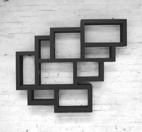 正方形和长方形交替的框架墙式货架-Gerard de Hoop设计师作品---酷图编号1