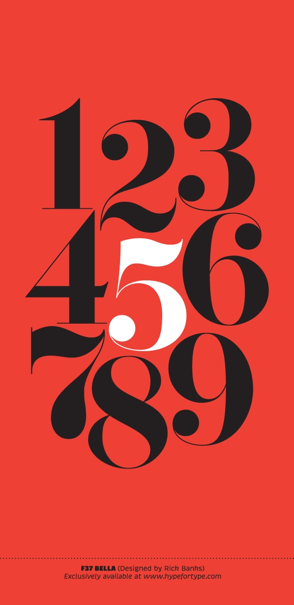 黑色小字体簿-多样化的字体字母数字海边设计-英国伦敦HypeForType设计机构作品图片