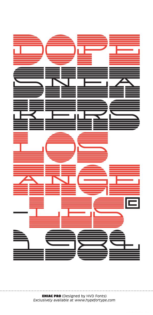 黑色小字体簿-多样化的字体字母数字海边设计-英国伦敦HypeForType设计机构作品---酷图编号20