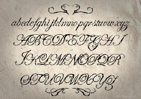 Anatomy Font-炫酷花纹欧式字体字母设计-澳大利亚布里斯班Ella Mobbs设计师作品---酷图编号2