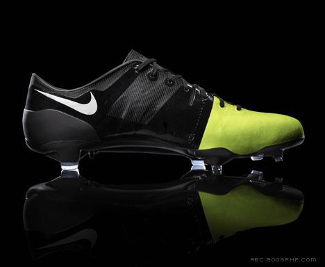 Nike耐克GS黑绿足球鞋-2012年伦敦奥运会主场-轻便的足球靴基地和袜子衬里是蓖麻子制成---酷图编号1009762