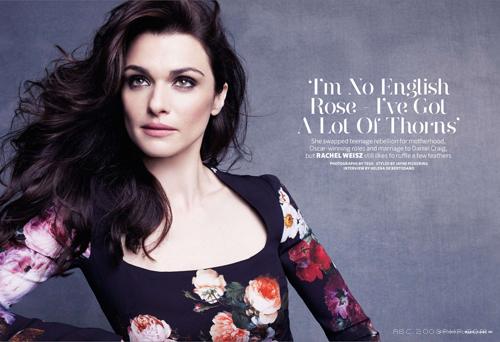 英国女演员Rachel Weisz雷切尔・薇兹为杂志社论拍摄的封面---酷图编号4