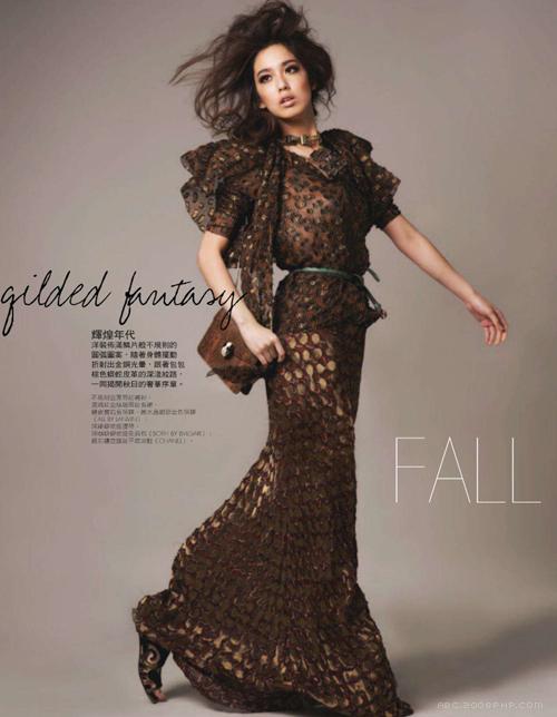 风雅秋旅-Elle台湾时装秀封面设计-奢侈的中性风格---酷图编号3