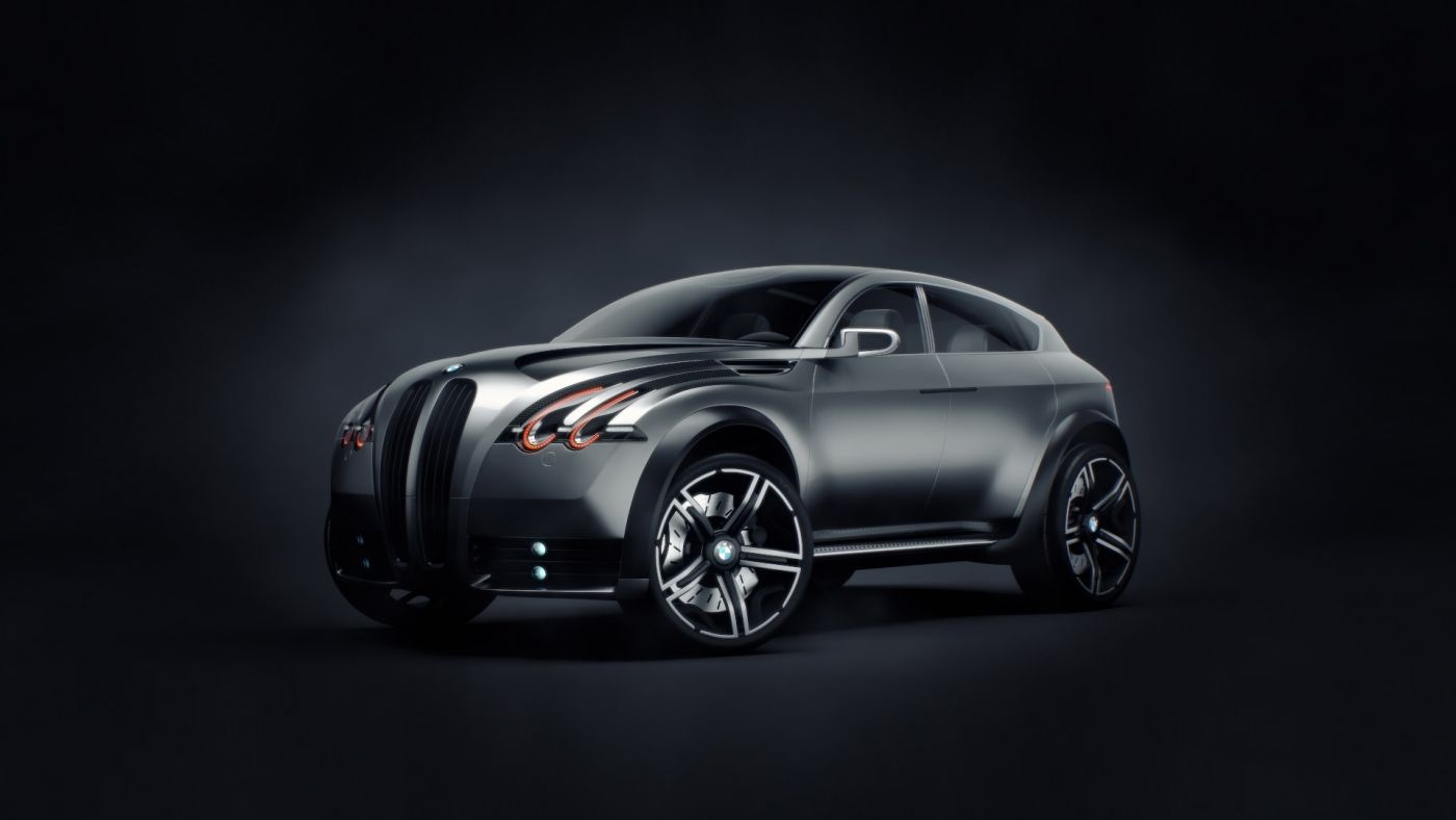 高清晰黑色宝马BMW-XS概念车壁纸图片