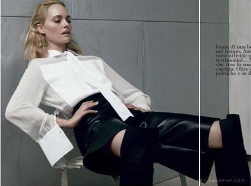 一个意志坚强的,高度智能的影像-意大利Amber Valletta湖泊美---酷图编号16