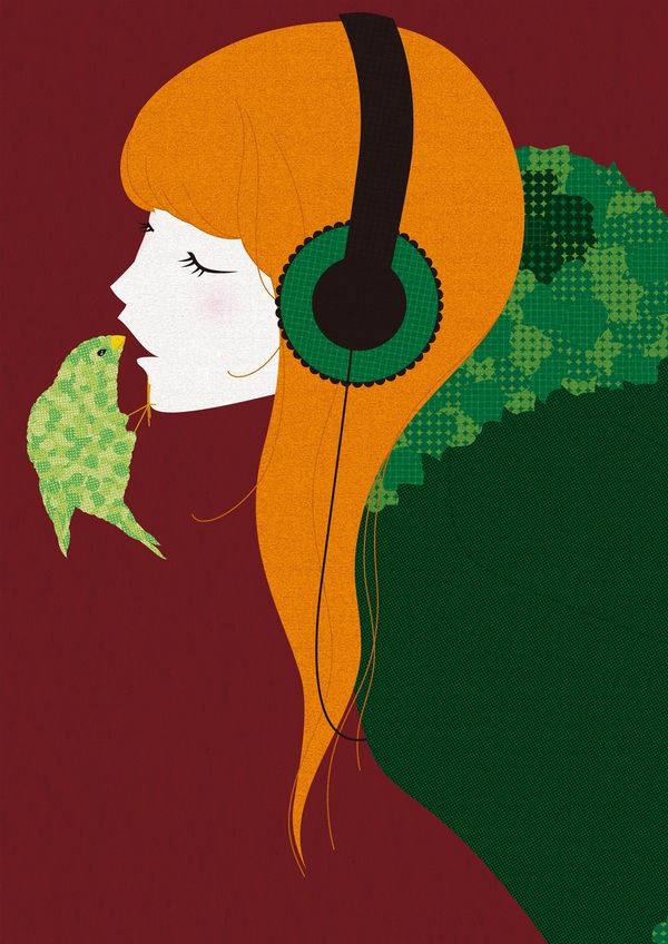 音乐人-日本begoberlin插画师作品图片