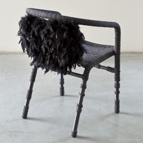 针编织纱线家居家具-意大利Loredana Bonora家居设计师作品---酷图编号1019279