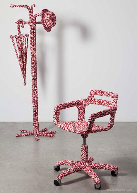 针编织纱线家居家具-意大利Loredana Bonora家居设计师作品---酷图编号1019286