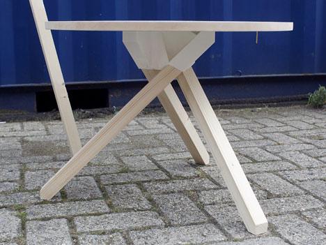 伊斯坦布尔设计双年展,塑料连接器木质圆桌架子家居-Minale-荷兰Maeda家居设计师作品---酷图编号3