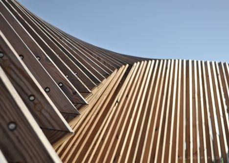 丹麦北部的木材扭曲环小隧道-德国建筑艺术家Thilo Frank作品---酷图编号1024053