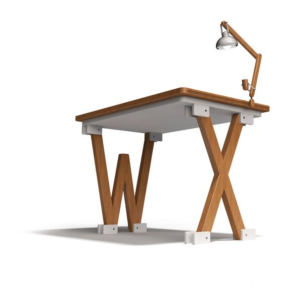 迷你创意字母字体桌子-美国华盛顿Liviu Avasiloiei-24岁年轻平面设计师作品---酷图编号1024915