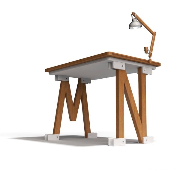 迷你创意字母字体桌子-美国华盛顿Liviu Avasiloiei-24岁年轻平面设计师作品---酷图编号1024928