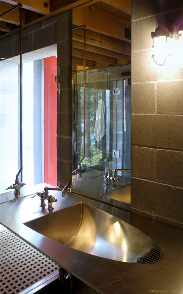 树林湖畔旁的Chicken Point客舱建筑-美国Tom Kundig建筑师作品---酷图编号1030421