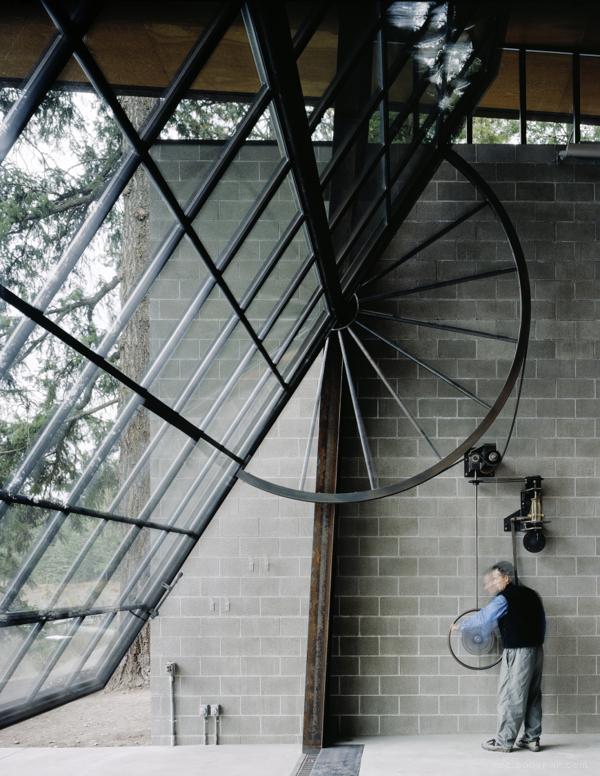 树林湖畔旁的Chicken Point客舱建筑-美国Tom Kundig建筑师作品---酷图编号1030425