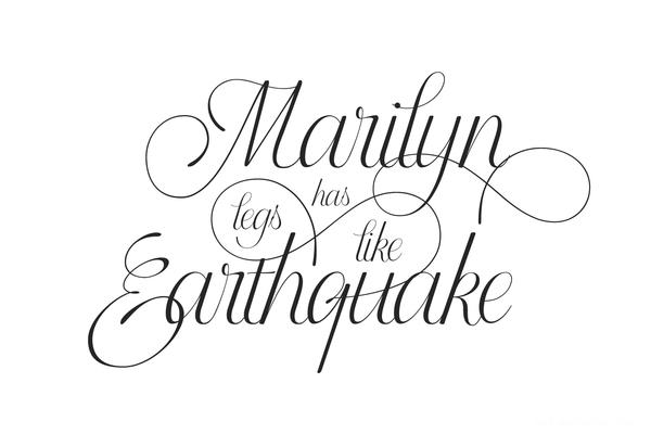 Doyald Script时尚欧式英文字体设计-克罗地亚萨格勒布Hrvoje Dominko字体插画设计师作品---酷图编号11