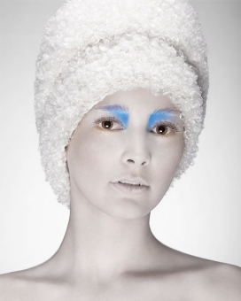 冰雪女王！德国柏林Federica Roncaldier摄影师彩妆作品